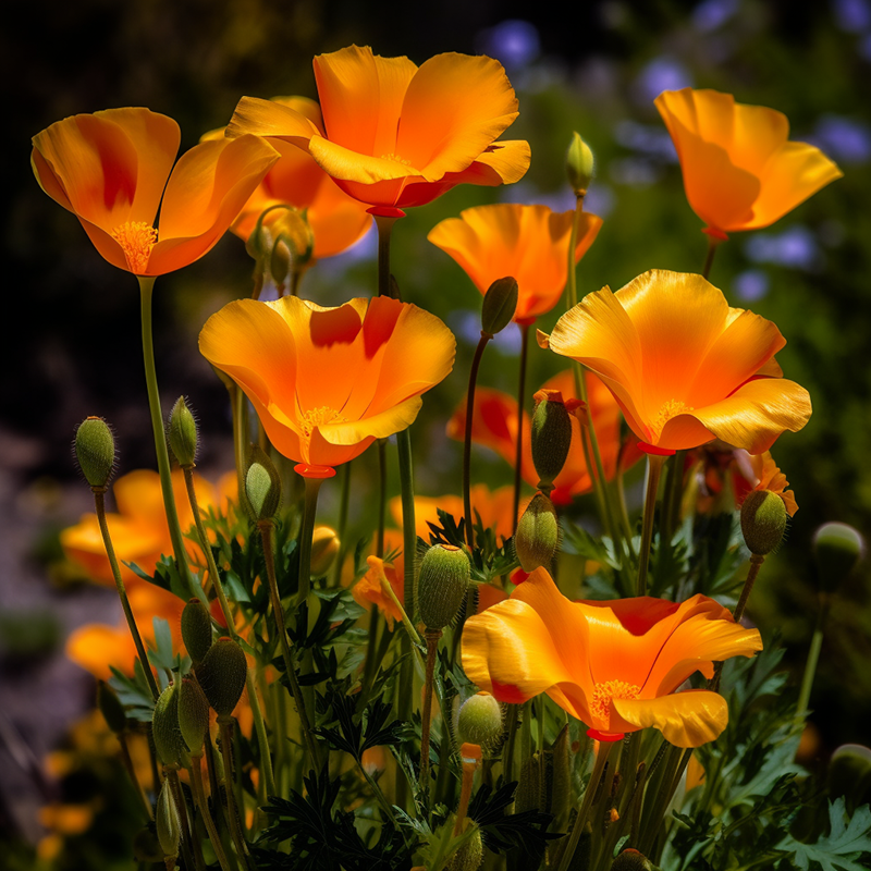 Prompt: vibrant California poppies --v 5